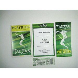 Tarzan Playbill October 2006 Richard Rodgers Theater Ticket Joshua Kobak Hensley